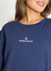 Signature Oversized Tee- Navy