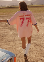 The Very Oversized Got My Pink Back Tee- Flamingo Racing