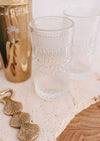 Tall Detailed Glass- Set Of 2